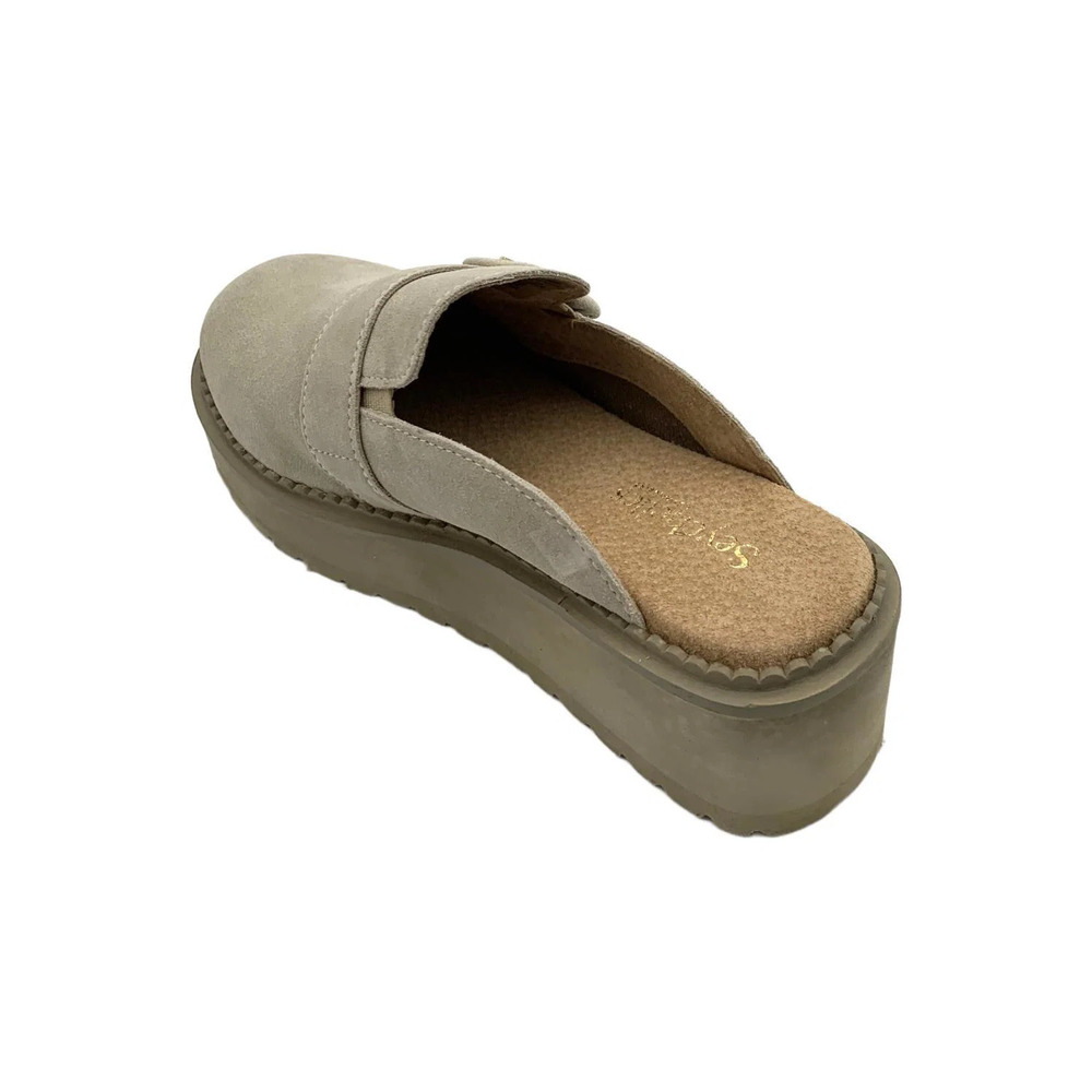 Seychelles Women's Suede Buckle Mules Come Together Sand - Medium - Picture 3 of 3